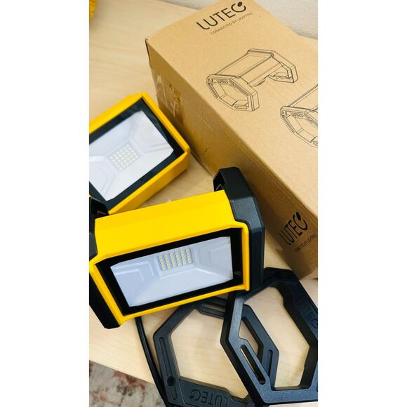 LUTEC 2 Pack 2500LM Led Work Light with Hexagon Stand, Waterproof Portable Light - Picture 2 of 6